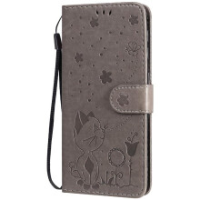 (Gray ) Flip Case for Samsung Galaxy A20e Durable Lightweight with Card Slot Design Slim Fit Premium Pu Leather Material Cover