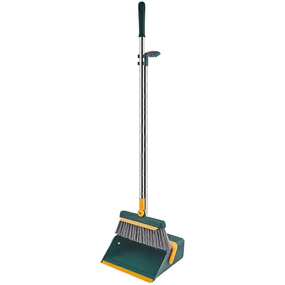 Kricely (As Show, One Size) 1 Set Of Standing Dustpan Broom Set Handheld Broom Dustpan Set Home Office Cleaning Broom Set