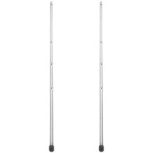 (As show, One size) 2pcs Football Table Accessory Soccer Machine Part Football Table Operation Rod Metal Operation Pole