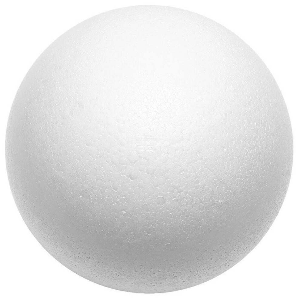 Kricely (As Show, One Size) Foam Ball Diy Crafts Hollow Ball Unpainted Round Foam Ball Craft Making Supply White