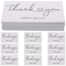 (As show, One size) 100Pcs Small Thank You Cards Gift Cards for Baby Shower Wedding Shops Thank You Paper Cards