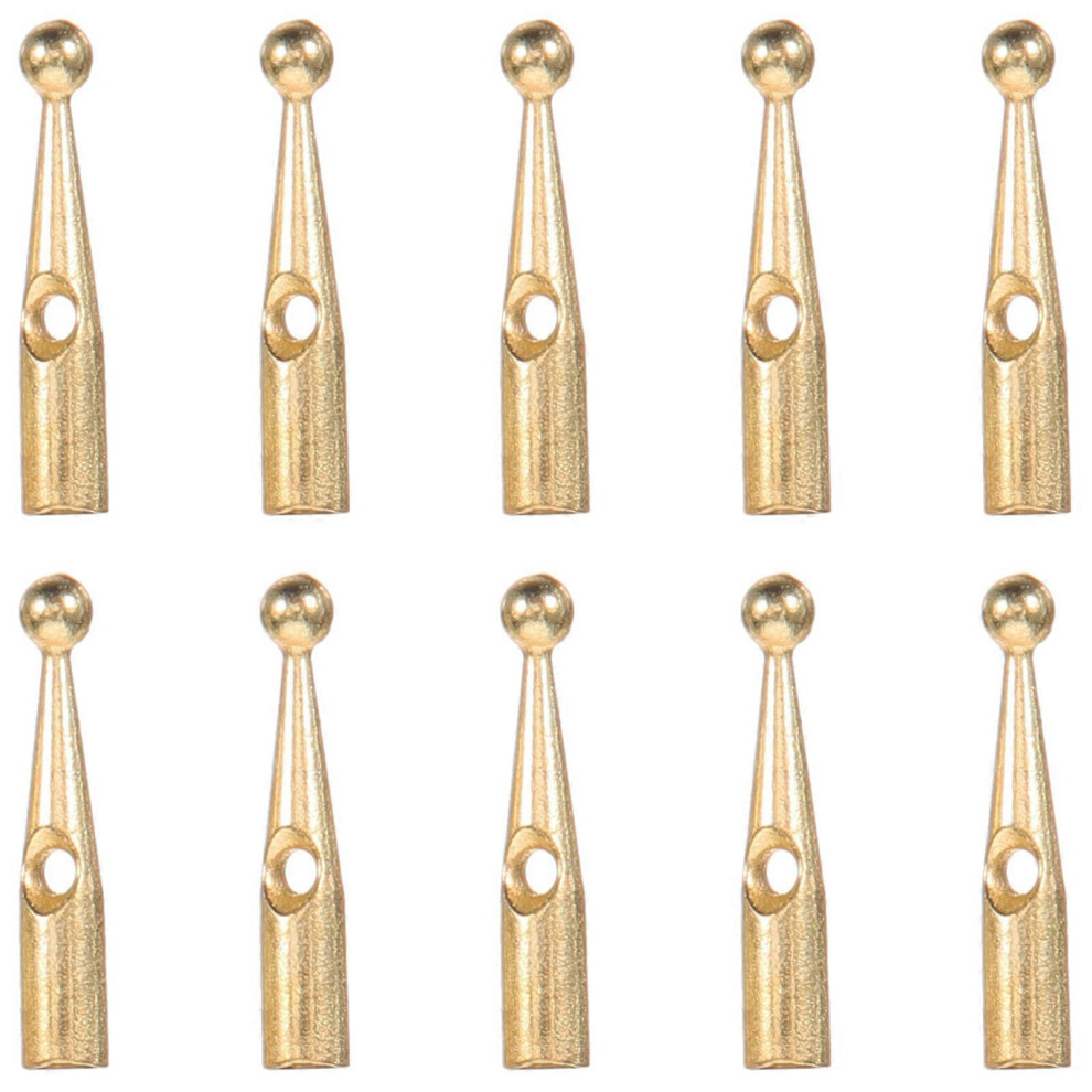 Kricely (As Show, One Size) 10 Pcs Metal Umbrella Bone Covers Rain Umbrella Tail Beads Folding Umbrella Tail Beads