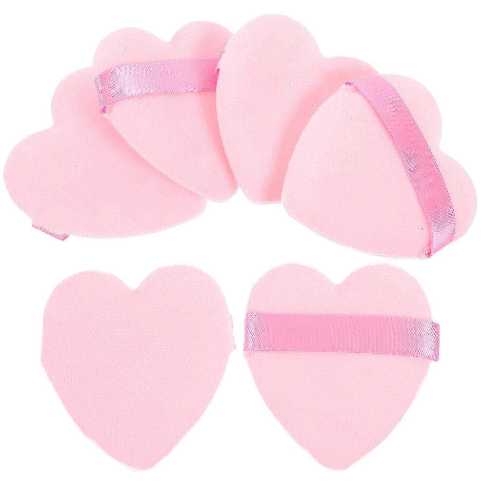 Kricely (As Show, One Size) 6Pcs Loose Powder Puffs Foundation Powder Puffs Face Puffs Cosmetics Makeup Tools