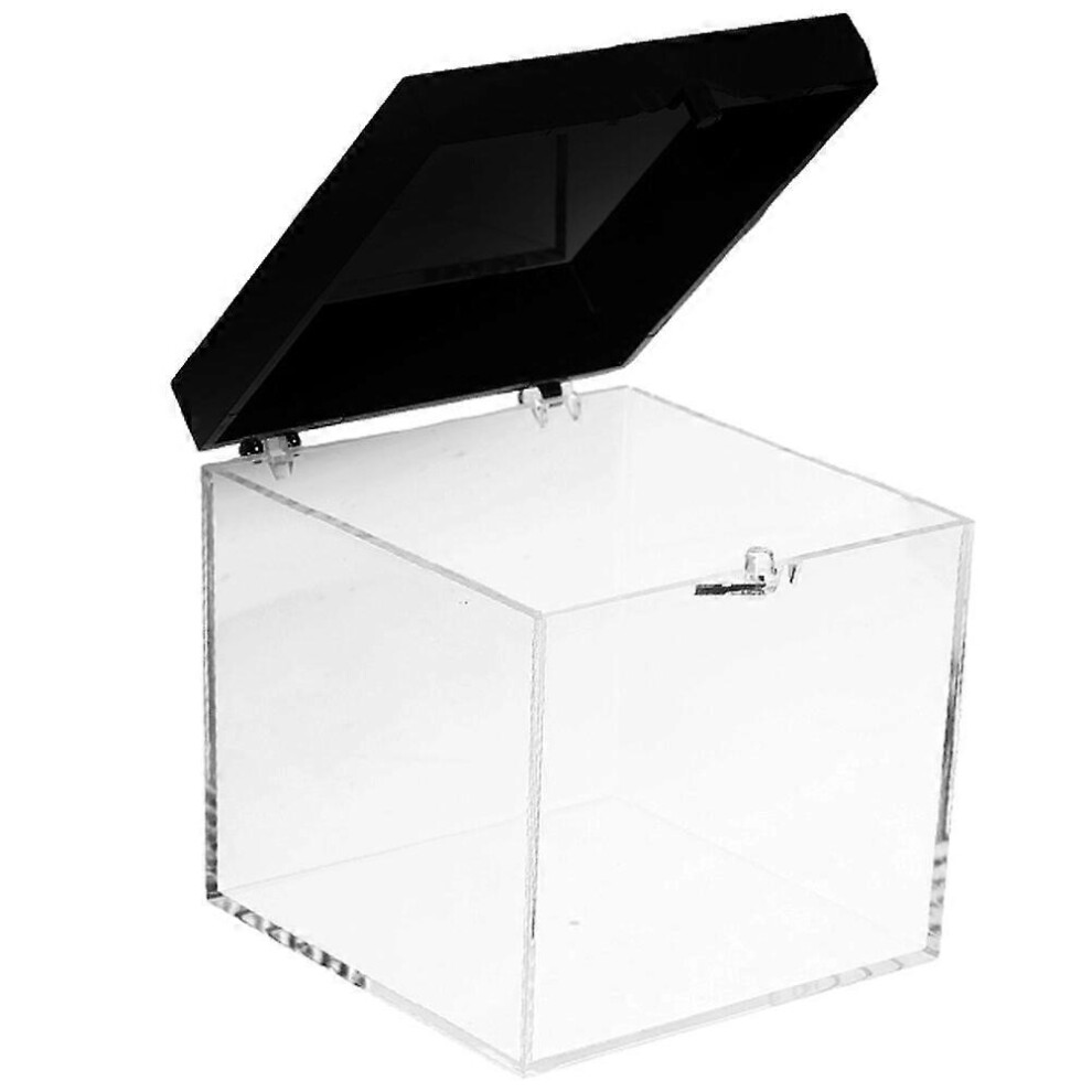 Kricely (As Show, One Size) Transparent Box Mineral Specimen Display Case Reusable Mineral Sample Storage Box Clear Mineral Box