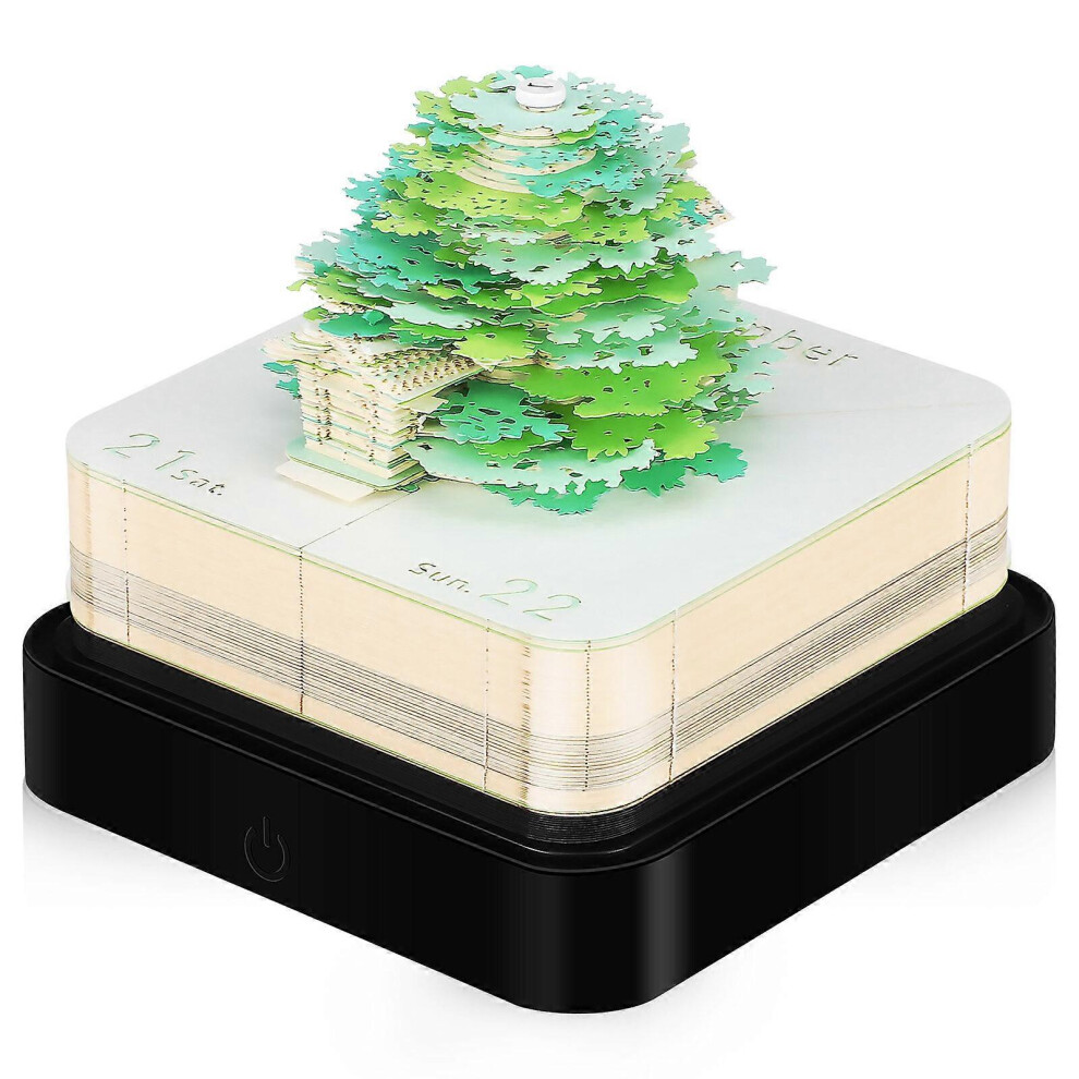 Kricely (As Show, One Size) Time Piece Calendar 2024 Desk Calendar 3D Calendar Decorative Standing Calendar For New Year Gifts
