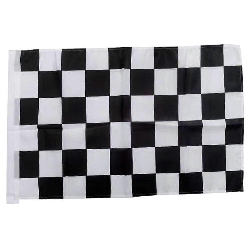 Kricely (As Show, One Size) Sports Events Flag Checkered Race Flag Polyester Flag Match Party Waving Flag