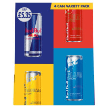 Red Bull Energy Drink Editions Variety 4 Pack 250ml (Pack of 6)
