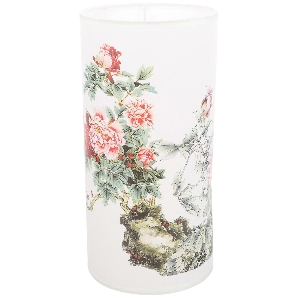 Kricely (As Show, One Size) Paper Lampshade Retro Barrel Lamp Cover E27 Socket Indoor Cover Light