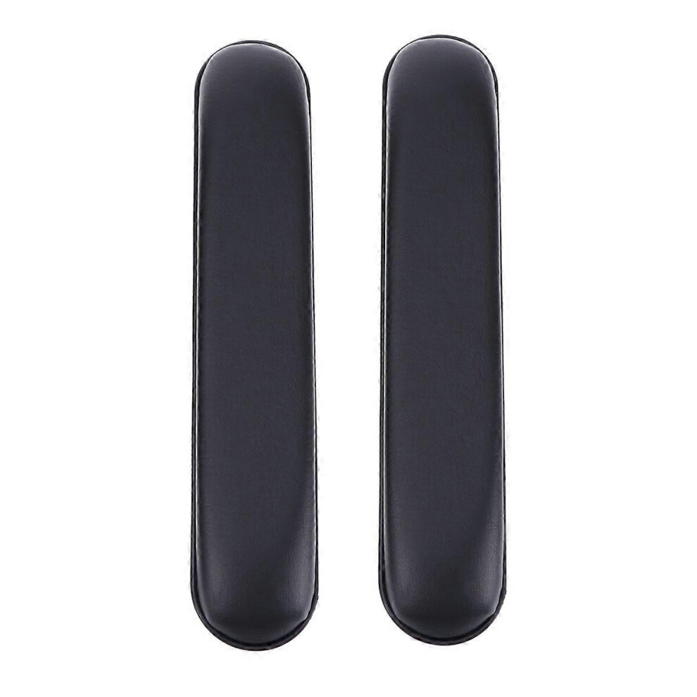 Kricely Black (As Show, One Size) 2Pcs Universal Wheelchair Short Armrests Pad Armrest Cushion Replacement Pvc Sponge Pad Patient Care Accessories