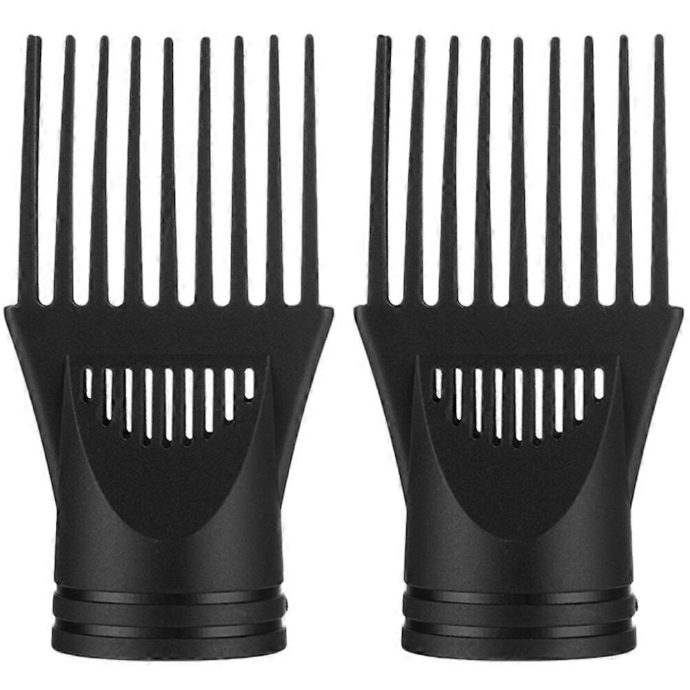 Kricely (As Show, One Size) 2Pcs Blower Dryer Comb Attachment Hair Dryer Nozzle Combs Hair Dryer Accessories