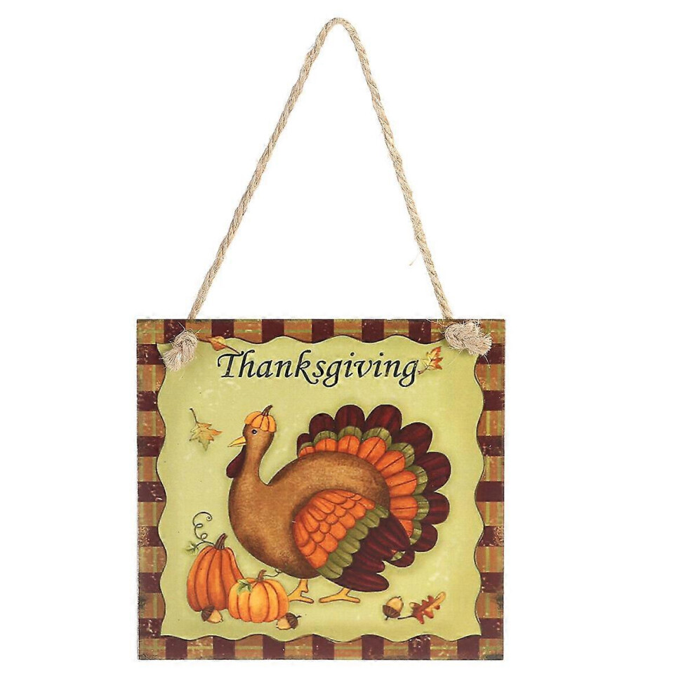 Kricely (As Show, One Size) Wood Decor Thanksgiving Wall Decorations Thanksgiving Door Decorations Thanksgiving Door Hanger