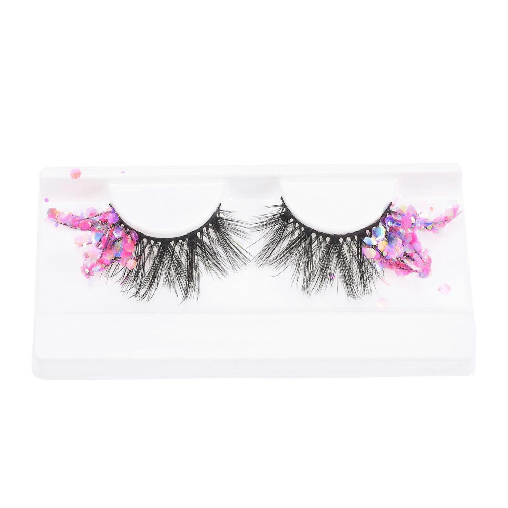 Kricely (As Show, One Size) Dollsthetic Lashes Thick Volume Eyelash Segmented False Eyelashes Adhesives False Eyelashes