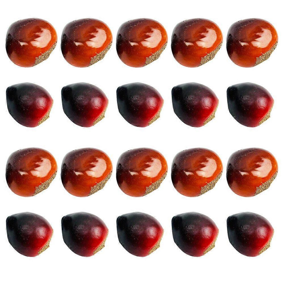 Kricely (As Show, One Size) 20 Pcs House Decorations Home Artificial Acorn Vase Filler Decorative Chestnut Fake Acorn