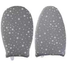 (As show, One size) 2Pcs Garment Steamer Ironing Glove with Finger Loop Heat Resistant Ironing Mitt