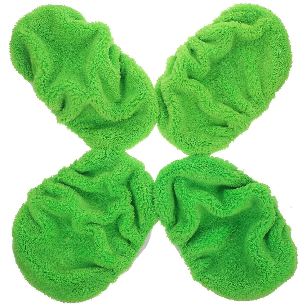 Kricely (As Show, One Size) 4Pcs Reusable Dry Sweeping Mop Refills Replacement Mop Pads Microfiber Wet Mop Pads