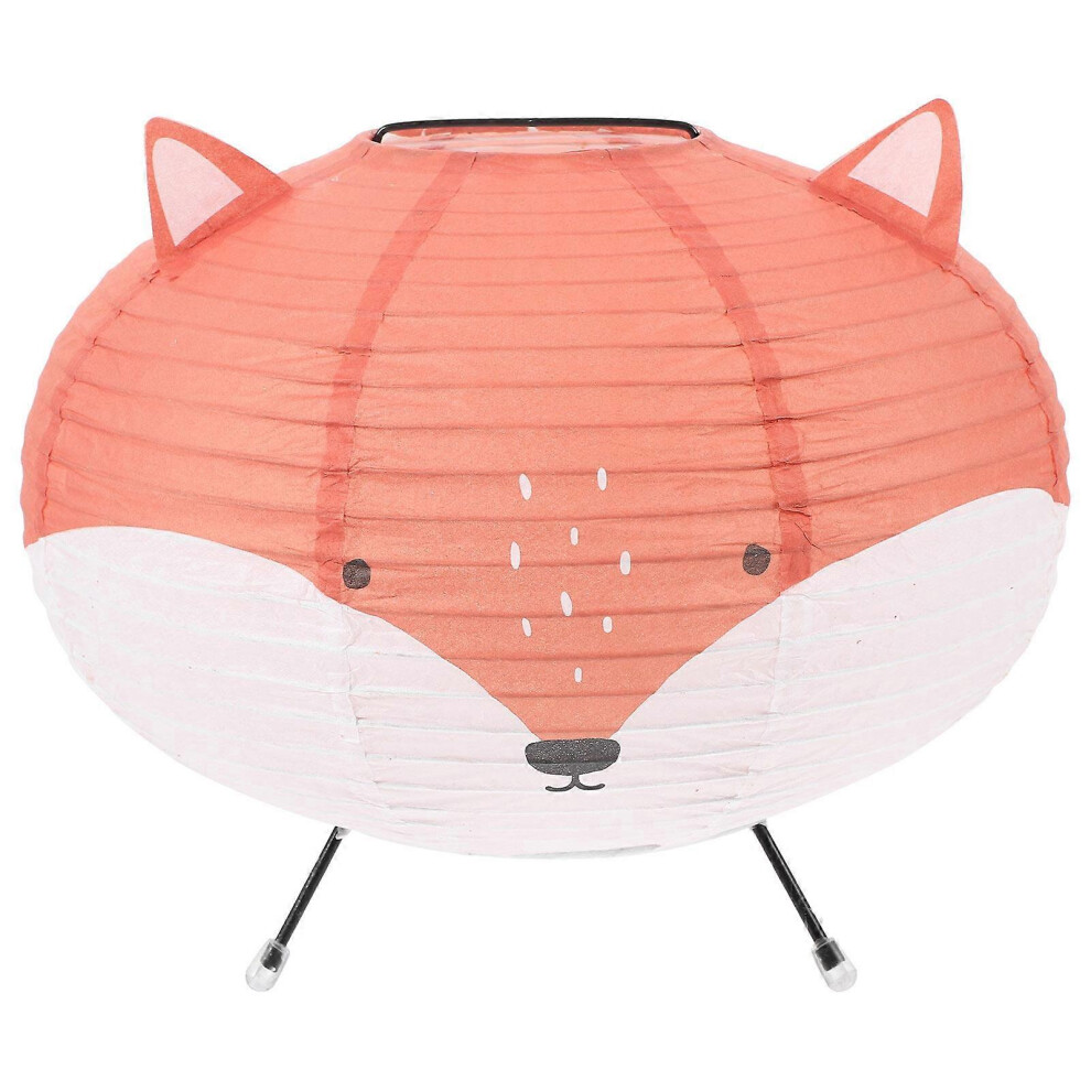 Kricely (As Show, One Size) Paper Lantern Lampshade Hanging Lamp Shade Pendant Lampshade Replacement Party Decoration(Fox Type)