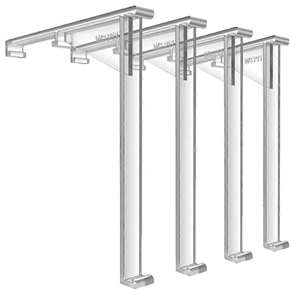 Kricely (As Show, One Size) 4Pcs Valance Clips Plastic Blind Clamps Replacement Vertical Curtain Valance Fixation Clamps