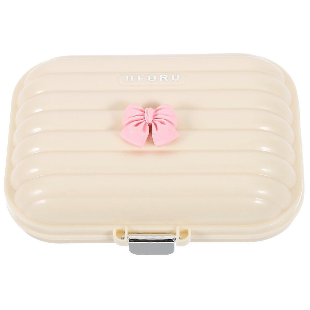 (10.00X8.00X4.00CM, One size) Travel Pill Organizer Compartments Pill Case Small Pill Box Portable Jewelry Storage Box-image-OPC-PG82PVG-NEW