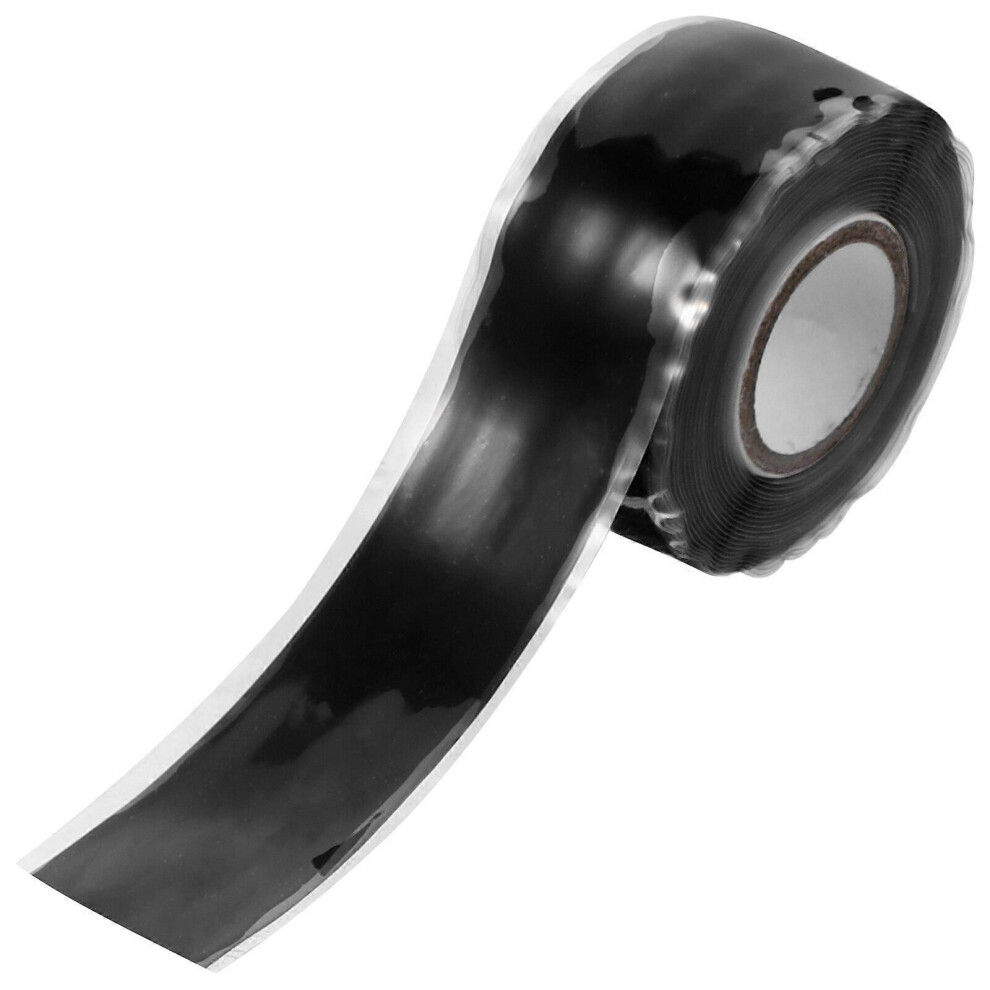 (Black, One Size) 1 Roll Hose Seal Tape Pipe Leak Repair Tape Plumber Tape Self Adhesive Tape Duct Tape 5451560095688