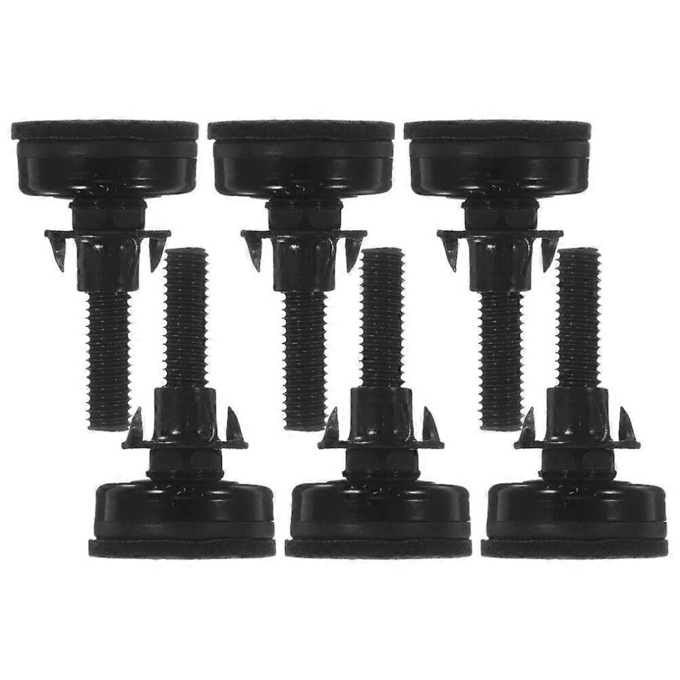 Kricely (5.5X3.4cm, One Size) 6Pcs Furniture Leveler Adjustable Leg Screw On Leveler For Furniture Workbench