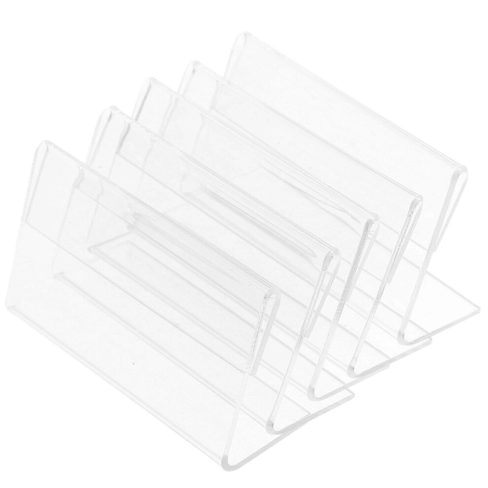 Kricely (As Show, One Size) 20Pcs Price Display Holder Price Tag Holders Board Price Tag Stands Label Holders For Supermarket