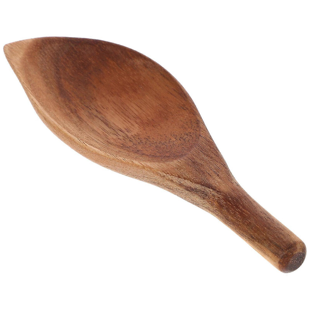 Kricely (As Show, One Size) Special-Shaped Coffee Bean Scoop Coffee Powder Spoon Wood Handle Scoop Kitchen Gadget
