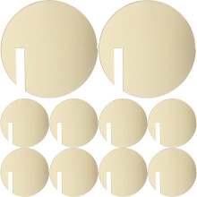 (As show, One size) 30pcs Acrylic Circle Drink Tags Party Drink Tag Circles Acrylic Drink Tags for Party
