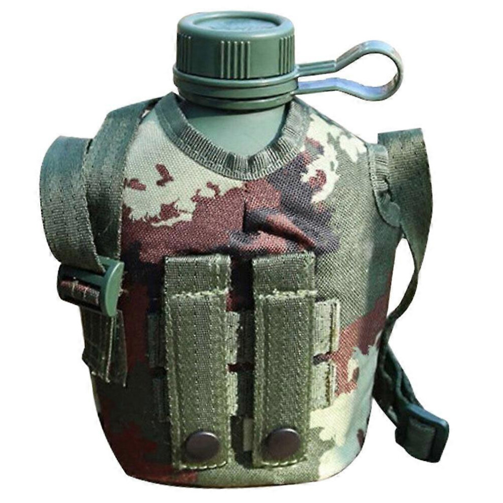 Kricely (As Show, One Size) Outdoor Military Canteen Portable Water Bottle Camping Military Bottle Camping Accessory