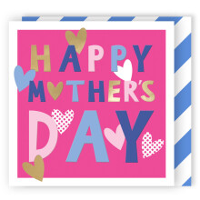 Wildflower Happy Mother's Day Love Heart Design Contemporary Mother's Day Card