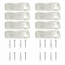 (As show, One size) 2 Set Transparent Curtains Curtain Clear P Clip Blinds Roller Shade Blind Clip Kids Safety Clips