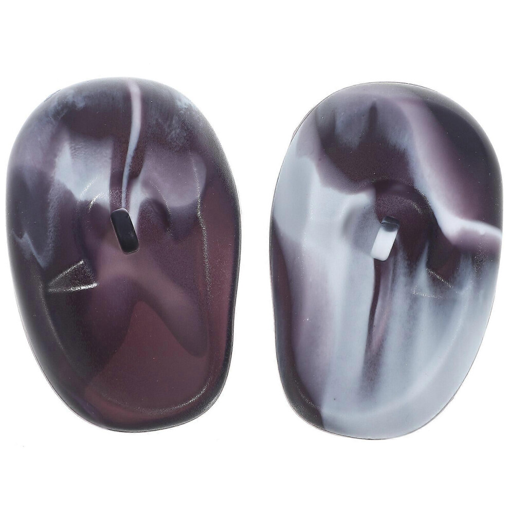Kricely (As Shown 2, One Size) 1 Pair Silicone Hair Dye Earmuffs Perm Hair Dyeing Ear Covers Hair Salon Barber Supplies