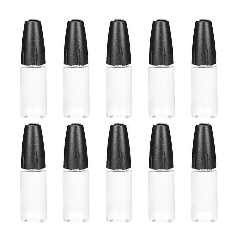Kricely (As Show, One Size) 10Pcs Needle Bottles Small Bottles Fine Tip Applicator Bottles Needle Squeeze Bottles 10Ml