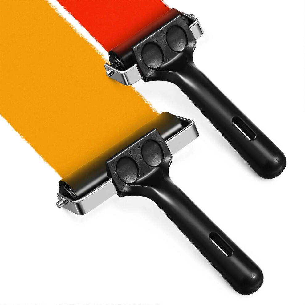 (As show, One size) 2 Pcs Brayer Rollers Craft Roller Rubber Rollers  Brayer Glue Rollers Stamping Rollers Printmaking Brayer Rollers-image-OPC-PG82V72-NEW