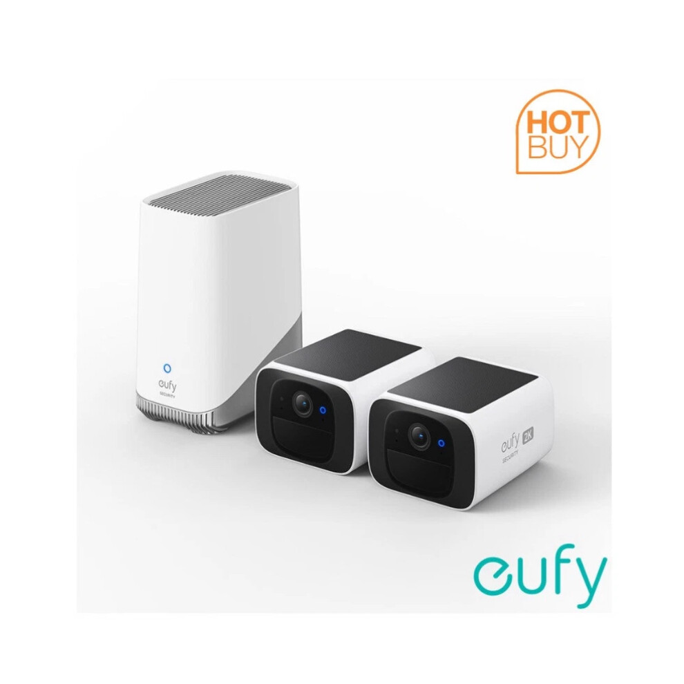 Eufy SoloCam S220 2-Cam Kit With HomeBase S380 - No Monthly Fee