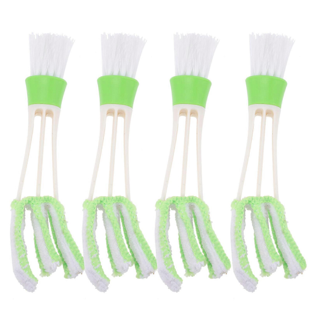 (As Show, One Size) 4Pcs Car Air Vent Duster Automotive Air Conditioner Cleaner Brush Dust Cleaning Tools 5451560095893