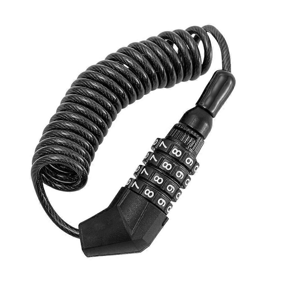 Kricely (As Show, One Size) Bike Security Lock Motorcycle Helmet Lock Anti-Theft Bike Cable Lock Bike Helmet Lock