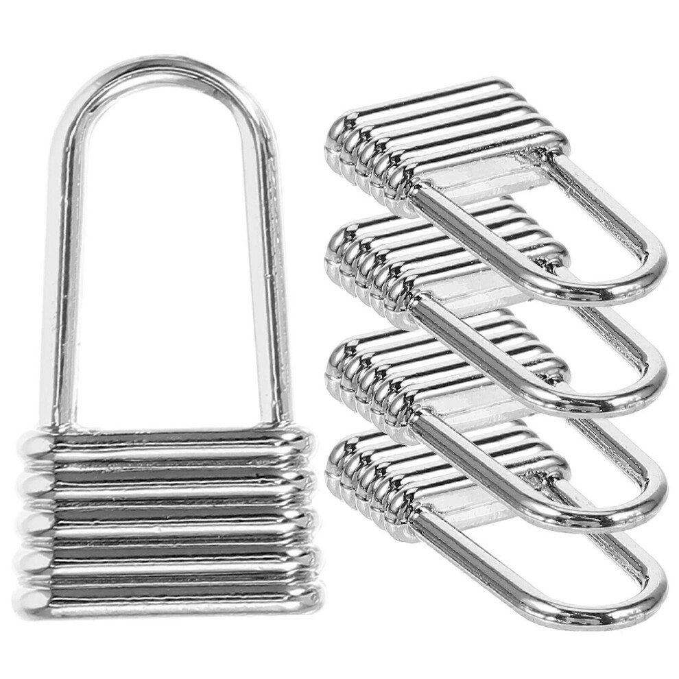 Kricely (As Show, One Size) 5Pcs Zipper Pull Replacement Luggage Zipper Pulls Extender Metal Zippers Handle Tabs