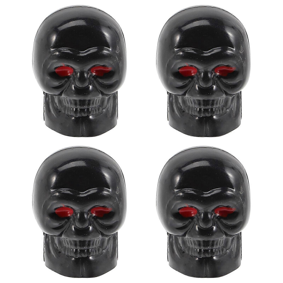 Kricely (As Show, One Size) 4Pcs Tire Caps Tire Valves Stem Caps Truck Suv Motorcyle Bike Tire Pressure Caps