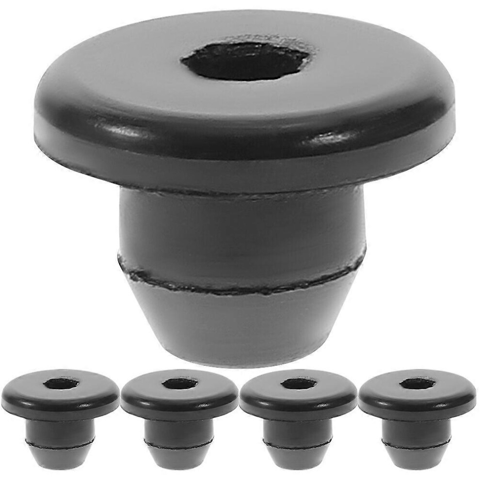 Kricely (As Show, One Size) 5Pcs Rubber Jack Plugs Oil Filler Plug Floor Bottle Jack Plug Floor Jack Plugs