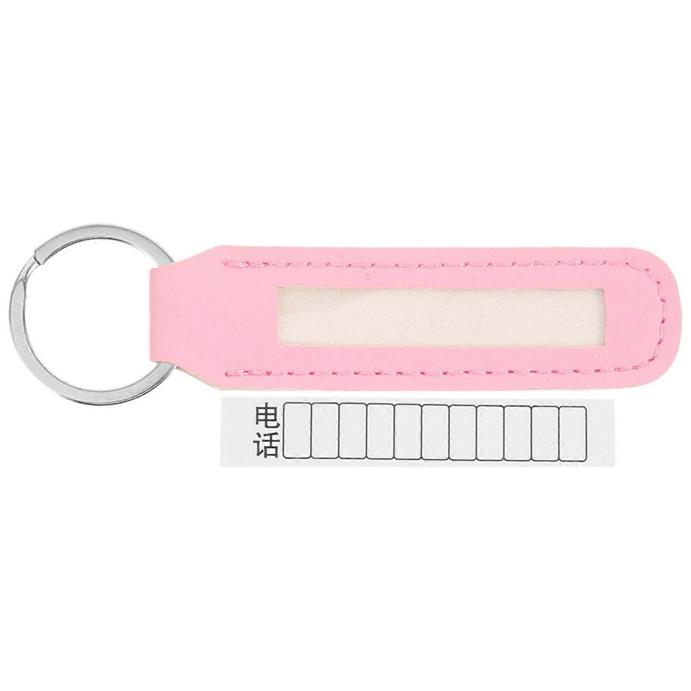 Kricely (As Show, One Size) 5Pcs Anti-Lost Phone Number Keychain Pendants Phone Number Card Keyring Car Key Tags