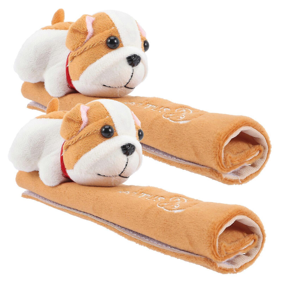 Kricely (As Show, One Size) 2Pcs Car Seat Belt Covers Seatbelt Shoulder Covers Cartoon Dog Safety Belt Pads
