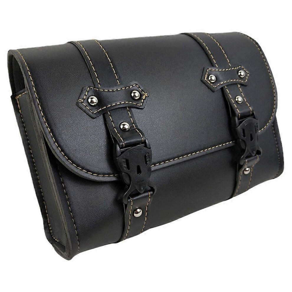 Kricely (As Show, One Size) Motorcycle Fork Bag Motorcycle Saddle Bag Retro Motorcycle Tool Bag Side Tool Pouch