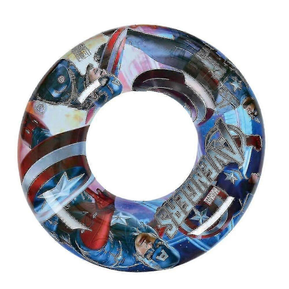 Fitville (70Cm, Frozen) Swim Ring, Spiderman Captain America Frozen Pool Inflatable Water Ring, Pvc Lifebuoy, Baby Inflatable Creative Swimming Ring