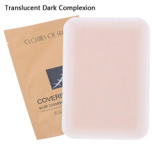 (Translucent Dark Complexion, One size) Tattoo Scar Flaw Concealing Tapes Tattoo Acne Cover Compression Ultra Thin Patch