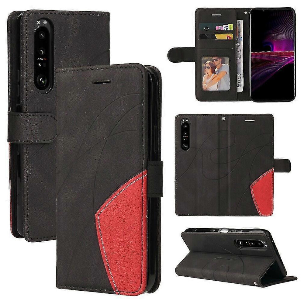 (As Show, One Size) Case For Sony Xperia 1 Iii Leather Wallet Book Flip Folio Stand View Cover - Black Not,Specified 6953460335905