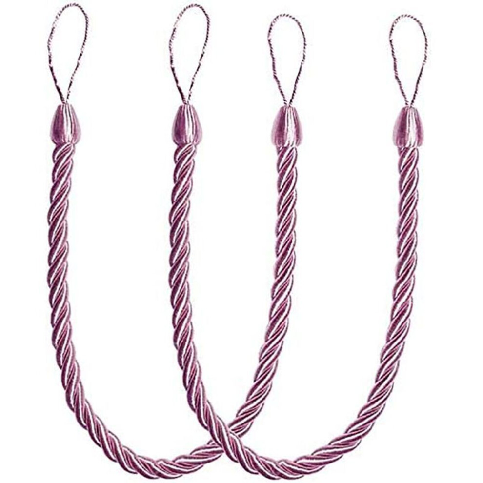 (pink, 1PC) 1Pc  Curtain Ropes Tiebacks Tie-Backs Curtain Handmade Holdbacks Clip Buckle Rope Home Decorative Room Accessories Curtain Tieback