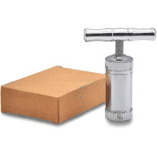 (As show, One size) Stainless Steel Pollen Press T Press Handle Tool Heavy Duty Durable 100% Premium Anodized Spice Pollen (silver) tao