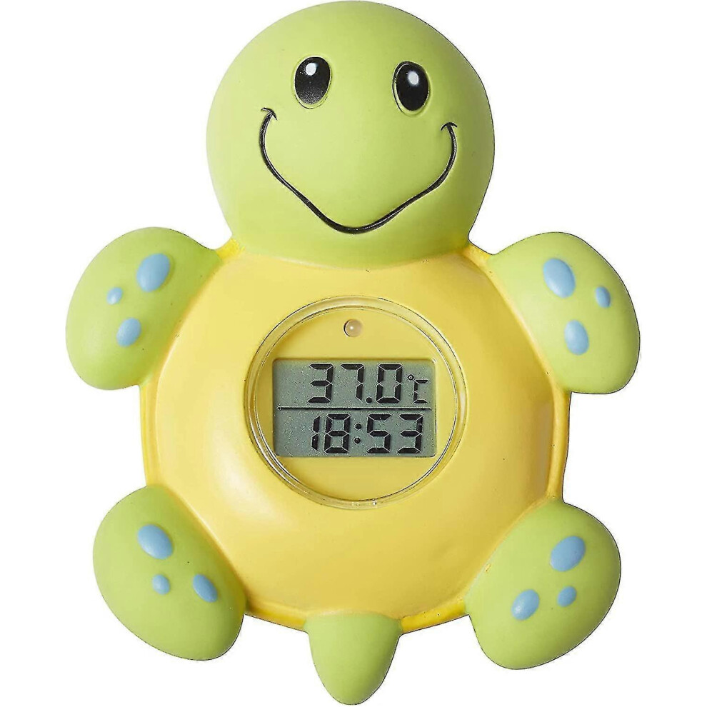 (As Show, One Size) Bath Thermometer And Clock, Turtle Tao Fitville