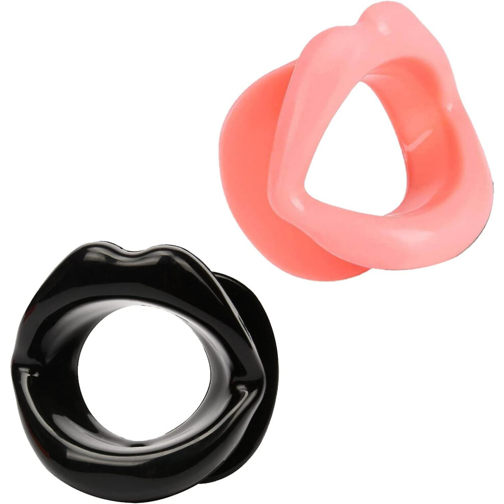 Fitville (As Show, One Size) 2 Pieces Functional Lip Exerciser Face Lift Slimmer Facial Muscle Exerciser Tightener Suitable For Cheeks, Chin And Other Parts Of