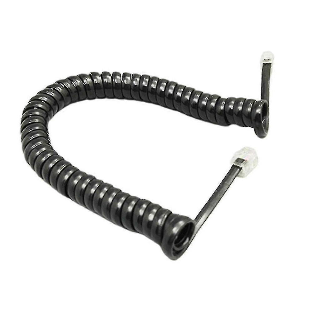 (, One Size) Rj9 Telephone Handset Cord For Telephone/Handset Black/ /White Curly 1.85M (Ruigou) Red/Black 5061696704660